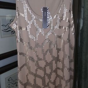 Tank w bling by Dana Bachman NEW w tag